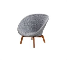 Billede af Cane-line Outdoor Peacock Loungestol - Teak / Light Grey