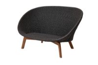 Billede af Cane-line Outdoor Peacock 2-pers. sofa - Dark Grey
