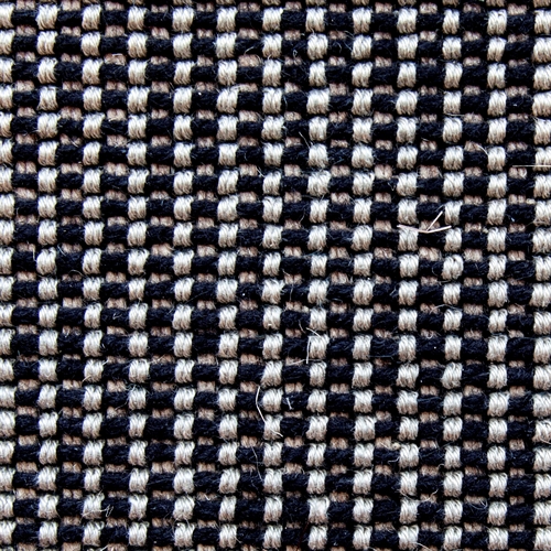 Billede af Fraster Flanders 6309 Tæppe 165x235 cm - Råhvidt/Blåsort