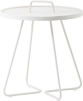 Billede af Cane-line Outdoor On-The-Move Sidebord Stor Ø: 52 cm - White