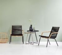 Billede af Cane-line Outdoor On-The-Move Sidebord Ø: 52 cm - Black 