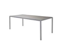 Billede af Cane-line Outdoor Pure Havebord 200x100  cm - Light Grey/Concrete Grey Ceramic