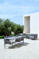 Billede af Cane-line Outdoor Pure Havebord 200x100  cm - Light Grey/Concrete Grey Ceramic