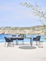 Billede af Cane-line Outdoor Pure Havebord 200x100 cm - Lava Grey/Concrete Grey