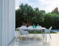 Billede af Cane-line Outdoor Pure Havebord 200x100 cm - White/Concrete Grey Ceramic
