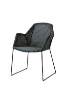 Billede af Cane-line Outdoor Breeze Stol med Meder SH: 45 cm - Black 