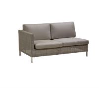 Billede af Cane-line Outdoor Connect 2 Pers. Sofa Højre Modul inkl. Hynder L: 148 cm - Taupe/Hvid