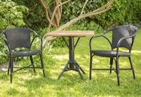 Billede af Sika-Design Nicole Cafébord 70x70cm - Sort 