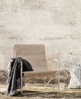 Billede af Ferm Living Desert Lounge Chair 63x77,5 cm - Cashmere/Solid Cashmere