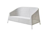 Billede af Cane-line Outdoor Kingston 2pers loungesofa - White Grey