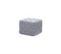 Billede af Cane-line Outdoor Cube Fodskammel H: 39 cm - Light Grey