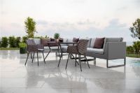Billede af Cane-line Outdoor Joy Havebord 180x90 cm - Lava Grey/Dark Grey