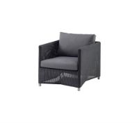 Billede af Cane-line Outdoor Diamond Loungestol SH: 40 cm - Graphite
