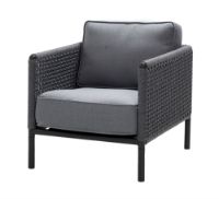Billede af Cane-line Outdoor Encore Loungestol SH: 43 cm - Lava Grey