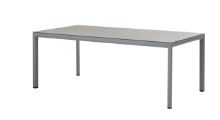 Billede af Cane-line Outdoor Drop Spisebord 200x100 cm - Light Grey/Fossil Grey Keramik