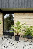 Billede af HAY Hee Dining Chair 2 stk SH: 47 cm  - Black
