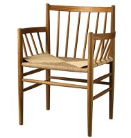 Billede af FDB Møbler Stol Jørgen Bækmark J81 Eg/Flet - Røget 