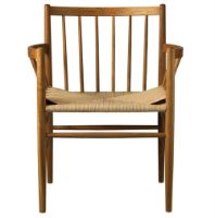 Billede af FDB Møbler Stol Jørgen Bækmark J81 Eg/Flet - Røget 