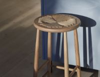 Billede af FDB Møbler J165C Jørgen Bækmark Counterstol - Eg massiv/natur flet/mat lak  