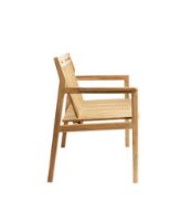 Billede af FDB Møbler M12 Sammen 2 pers. Havebænk med ryglæn L120 cm - Massiv Teak/Natur 