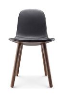 Billede af Eva Solo Abalone Spisebordsstol SH: 45 cm - Røget Eg/Sort Læder
