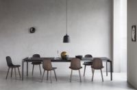 Billede af Eva Solo Abalone Spisebordsstol SH: 45 cm - Røget Eg/Sort Læder