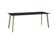 Billede af HAY CPH Deux 210 Table 200x75x73 cm - Lacquered Solid Oak/Ink Black Laminate