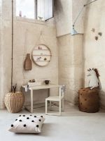 Billede af Ferm Living Dot Tufted Cushion 48x48 cm - Sand Black OUTLET