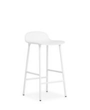 Billede af Normann Copenhagen Form Barstol SH: 65cm - Hvid/Stål