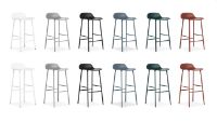 Billede af Normann Copenhagen Form Barstol SH: 65cm - Hvid/Stål