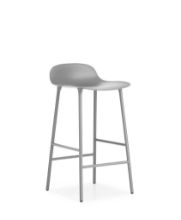 Billede af Normann Copenhagen Form Barstol SH: 65cm - Grå/Stål 
