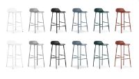 Billede af Normann Copenhagen Form Barstol SH: 65cm - Grå/Stål 