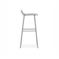 Billede af Normann Copenhagen Form Barstol SH: 75cm - Grå/Stål