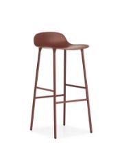 Billede af Normann Copenhagen Form Barstol SH: 75cm - Rød/Stål