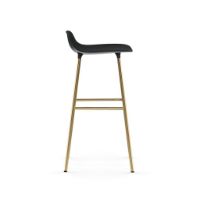 Billede af Normann Copenhagen Form Barstol SH: 75cm - Sort/Messing