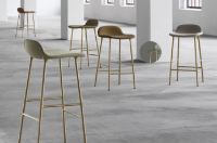 Billede af Normann Copenhagen Form Barstol SH: 75cm - Sort/Messing