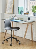 Billede af HAY AAC51 Fuldpolstret kontorstol m/hjul  - Steelcut 190/Sort Aluminium