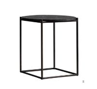 Billede af Wendelbo Circle Occasional Table Ø: 48 cm - Black Nero Marquina Marble/Black