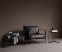 Billede af Wendelbo Circle Occasional Table Ø: 48 cm - Black Nero Marquina Marble/Black