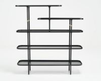 Billede af Wendelbo Slice Reol Medium Long 76x185 cm - Pulverlakeret Stål/Sort