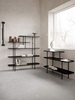 Billede af Wendelbo Slice Reol Medium Long 76x185 cm - Pulverlakeret Stål/Sort