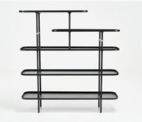 Billede af Wendelbo Slice Reol Tall Medium 147x140 cm - Pulverlakeret Stål/Sort