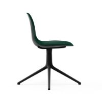 Billede af Normann Copenhagen Form Drejestol SH: 44cm - Grøn/Sort Aluminium