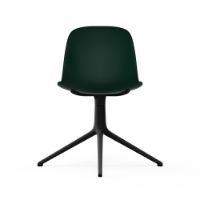 Billede af Normann Copenhagen Form Drejestol SH: 44cm - Grøn/Sort Aluminium