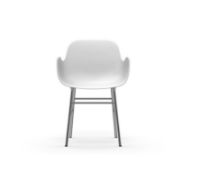 Billede af Normann Copenhagen Form Armstol SH: 44cm - Hvid/Krom