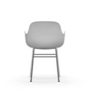 Billede af Normann Copenhagen Form Armstol SH: 44cm - Hvid/Krom