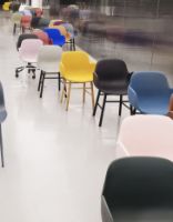 Billede af Normann Copenhagen Form Armstol SH: 44cm - Hvid/Krom