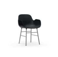 Billede af Normann Copenhagen Form Armstol SH: 44cm - Sort/Krom