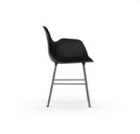 Billede af Normann Copenhagen Form Armstol SH: 44cm - Sort/Krom