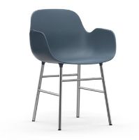 Billede af Normann Copenhagen Form Armstol SH: 44cm - Blå/Krom